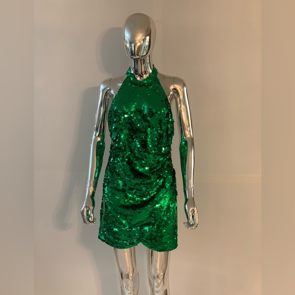 Ronny Kobo Draped Sequined Mini Dress - Picture 15 of 16